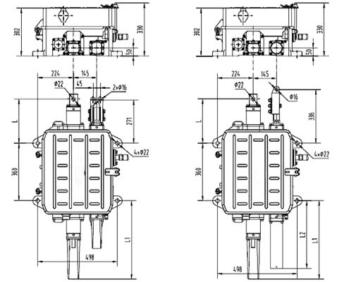 ZDJ9 Electric Switch Machine for Railway 380V 2.5-4.5 kN Force
