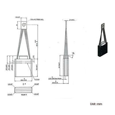 Railway Locomotive Carbon Brush for DE-7000 EMD 9578681 Model
