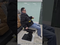 Flexibel instelbare treinschauffeursstoel